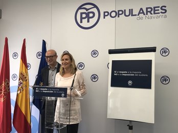 Ana Beltrán ha presentado la caravana contra el euskara del PP. (@abeltran_ana)