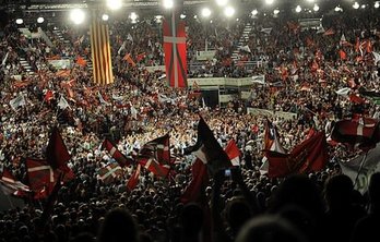 Imagen de archivo de un acto de campaña de EH Bildu. (@ehbildu)