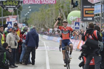Matej Mohoric ha sido el más fuerte de la décima etapa del Giro. (@giroditalia)