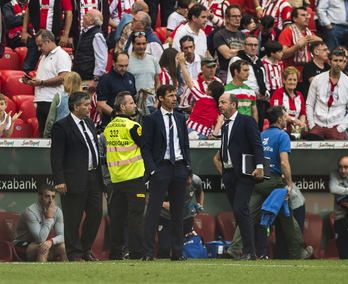 Ziganda aguantó la pitada al finalizar el partido ante el Espanyol. (Marisol RAMIREZ / FOKU)