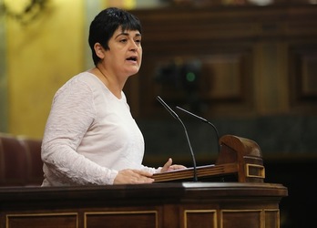 Marian Beitialarrangoitia, en una intervención en el Congreso. (J. DANAE/FOKU)