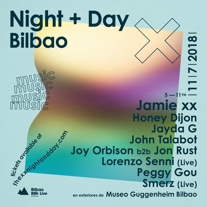 Cartel del evento Night & day de The xx. (@The_xx)