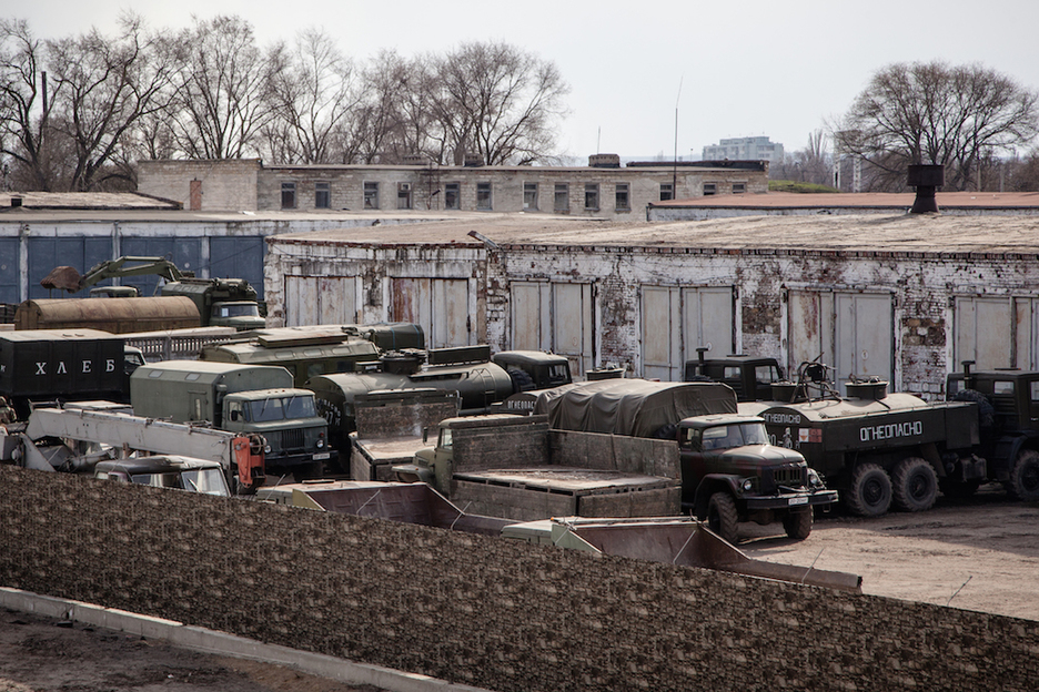 Base militar de Transnistria en Benderi, ciudad fronteriza con Moldavia. (Juan TEIXEIRA)