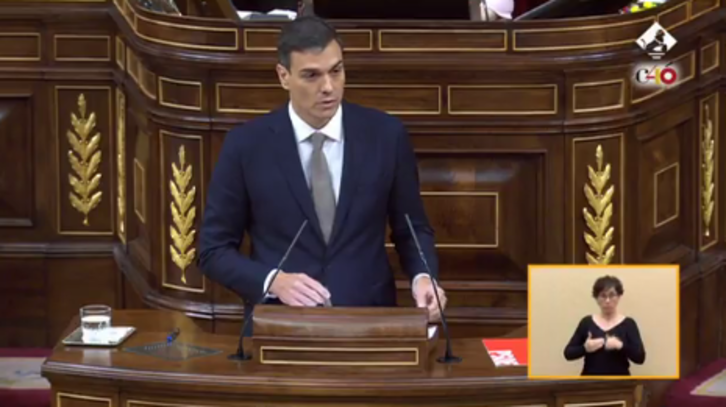 Pedro Sánchez ha realizado una intervención de 50 minutos en la moción de censura contra Rajoy.