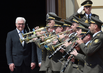 Frank-Walter Steinmeier, en un reciente acto. (SERGEI SUPINSKY / AFP)