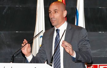 Luis Rubiales, presidente de la Federación española de fútbol. (@rfef)