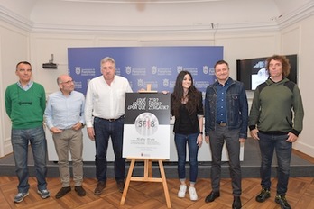 Presentación del dictamen sobre los sanfermines del 78 realizado por un grupo de expertos a instancias del Ayuntamiento de Iruñea. (Idoia ZABALETA/FOKU)