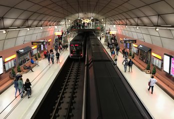 Estación de metro de Moyua. (@bizkaia)