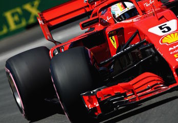 Sebastian Vettel saldrá desde la ‘pole’ en Montreal. (Mark THOMPSON/AFP)