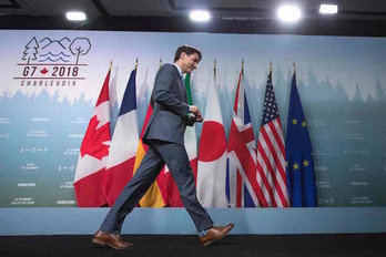 El primer ministro canadiense, Justin Trudeau, ha sido el anfitrión de la cumbre. ( LARS HAGBERG / AFP)