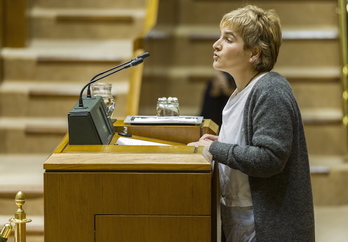 Rebeka Ubera, EH Bilduko legebiltzarkidea. (Juanan RUIZ/FOKU)