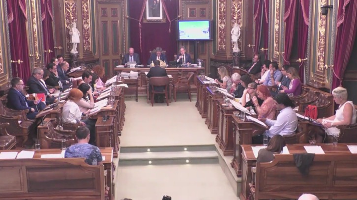 Pleno del Ayuntamiento de Bilbo.