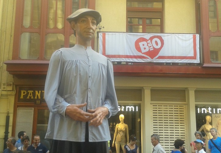 Gigantes y cabezudos han sido trasladados al museo Vasco del Casco Viejo.