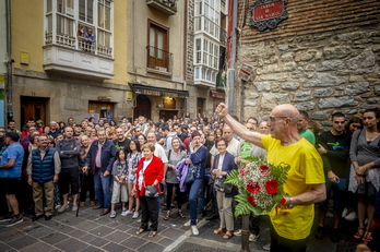 José Ramón López de Abetxuko ha llegado a Gasteiz a media tarde. (Jaizki FONTANEDA / FOKU)