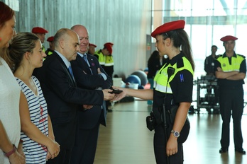 Concejales del Ayuntamiento han asistido al acto en Miribilla. (Bilboko Udala)