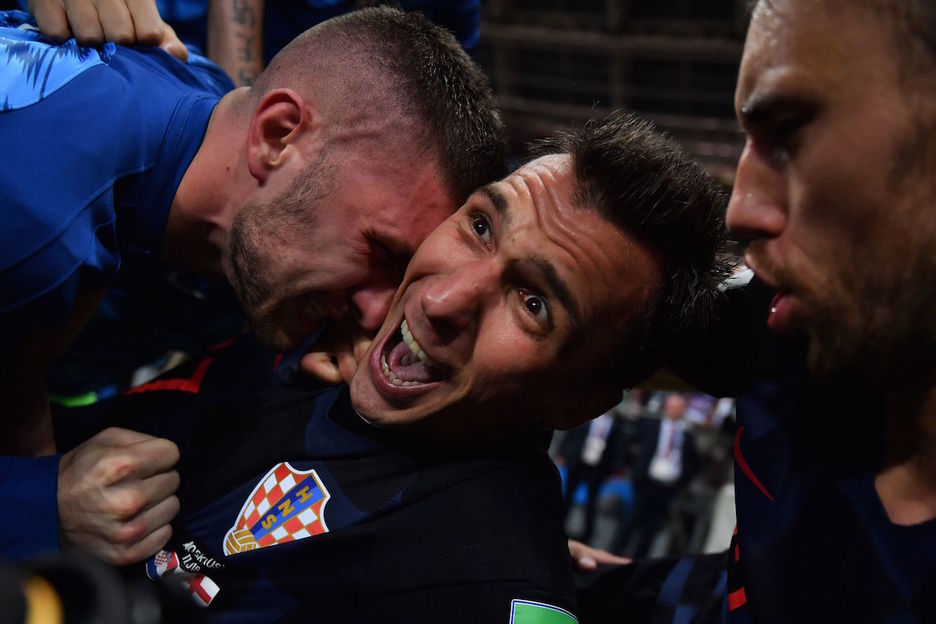 Mandzukic expresaba la importancia del gol. (Yuri CORTEZ / AFP)