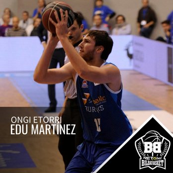 Edu Martínez, nueva incorporación del Retabet Bilbao Basket. (@CDBILBAOBASKET)