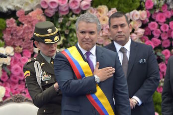Iván Duque ha asumido el cargo de presidente de Colombia. (Raúl ARBOLEDA/AFP)