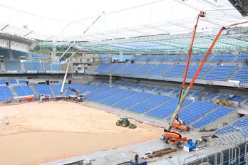 Obras de reforma en Anoeta. (@ENEKOGOIA)