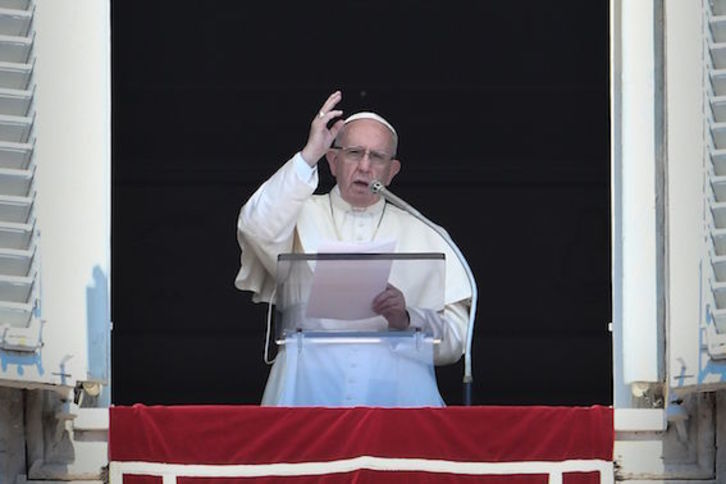 El papa Francisco, en el Vaticano. (Filippo MONTEFORTE/AFP)
