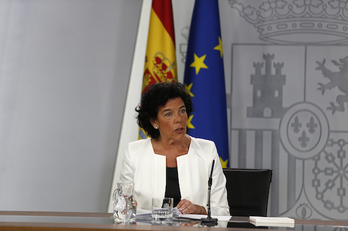 Isabel Celaá, portavoz el Ejecutivo español. (César P. SENDRA/POOL MONCLOA)