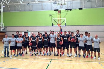 Entrenamiento del Bilbao Basket. (@cdbilbaobasket)