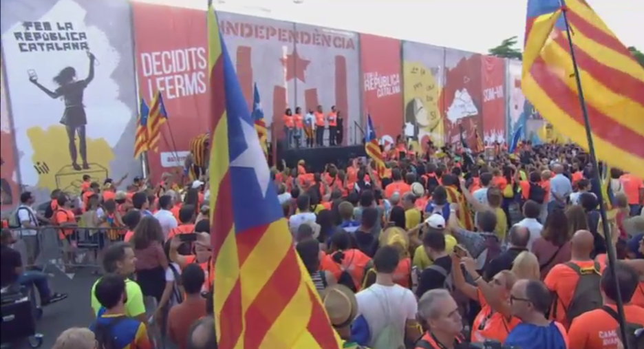 Les Catalans ont massivement participé à la Diada. ©Assemblea