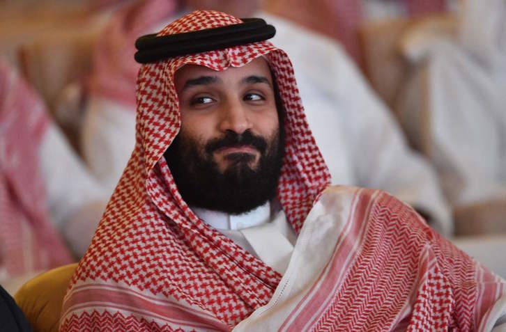 El príncipe saudí Mohammed bin Salman, este martes en Riad. (FAYEZ NURELDINE / AFP) 
