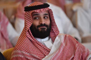 El príncipe saudí Mohammed bin Salman, este martes en Riad. (FAYEZ NURELDINE / AFP) 