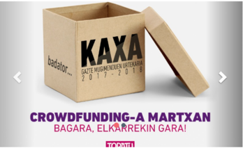 'Kaxa', gazte mugimenduen urtekaria 2017-2018.