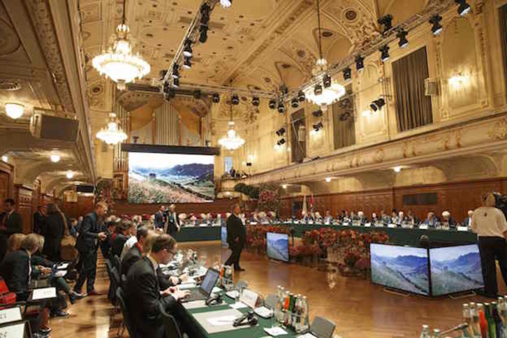 La reunión de los ministros de Transporte se celebra en la localidad austriaca de Graz. (ERWIN SCHERIAU / AFP)
