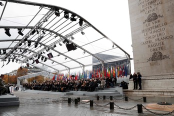 Macron ha liderado el acto conmemorativo. (Eric FEFERBERG/AFP)