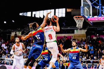 El Baskonia, líder hasta hoy, ha caído en Andorra. (NAIZ.EUS)