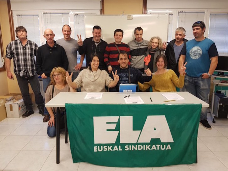 Los trabajadores de Tolosaldea Bus llevaban desde enero en huelga. (ELA)