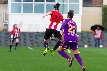 Lucia Garcia izan da gaurko golegileetako bat. (@AthleticClub)