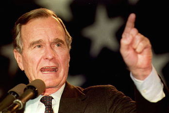 Bush ‘padre’, en una imagen de archivo. (J. David AKE/AFP)