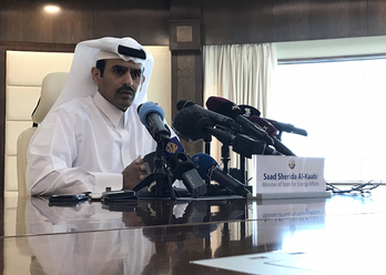 El ministro de Energía de Qatar, Saad al Kaabi, ha anunciado su salida de la OPEP. (Anne LEVASSEUR/AFP)