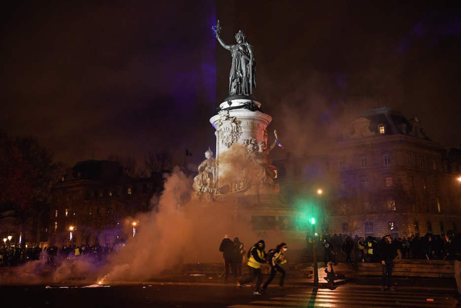 La Plaza de la República, en París. (BERTRAND GUAY / AFP)