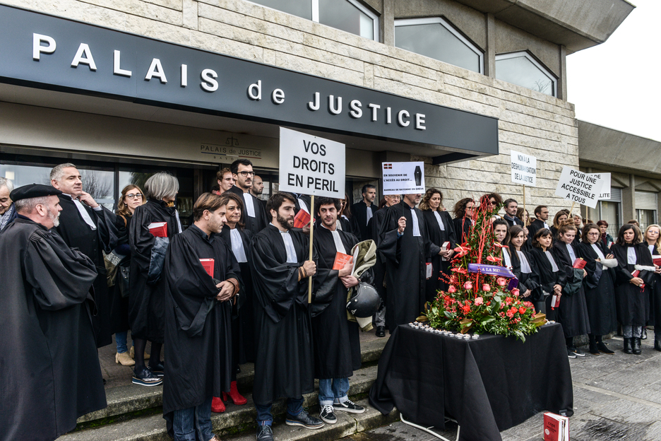 Les avocats craignent une privatisation du service public de la justice. © Isabelle MIQUELESTORENA