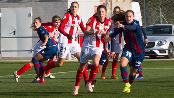 Un momento del partido entre el Levante y el Athletic. (ATHLETIC)