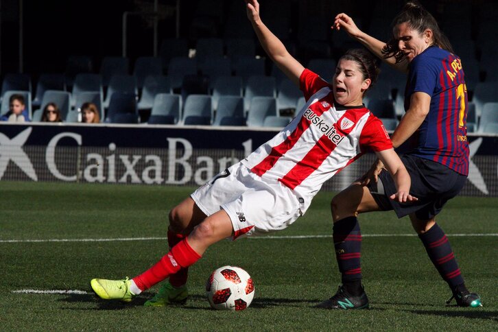 El Athletic no pudo puntuar en el Mini Estadi ante el Barcelona. (@AthleticClub)