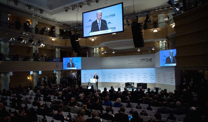 Imagen de la conferencia de seguridad de Munich. (Sven HOPPE/AFP)