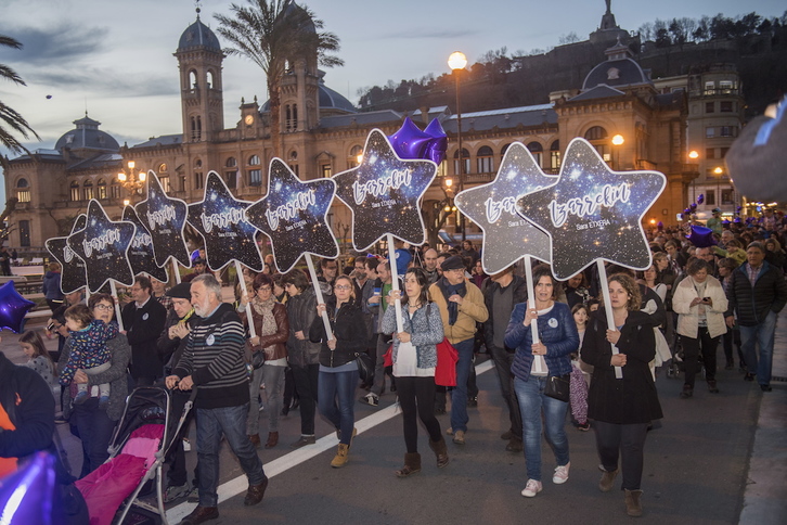 Movilización de marzo de 2017 por Sara Majarenas e Izar. (Juan Carlos RUIZ / FOKU)