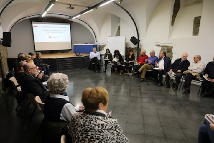 Asiron ha asistido al Consejo Municipal de Personas Mayores. (AYUNTAMIENTO DE IRUÑEA)