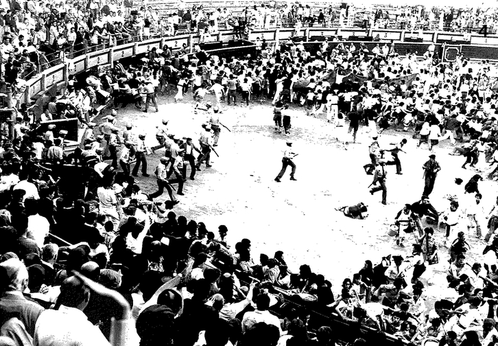 Una de las imágenes de la Plaza de Toros que aparecen en el informe. 