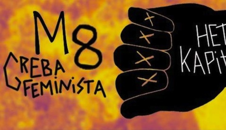 Cartel de la huelga feminista del 8M.