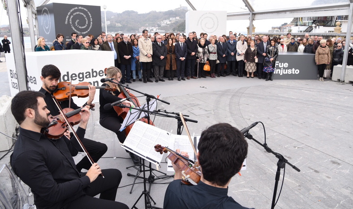 Acto en Donostia con motivo del Día Europeo de la Víctimas del Terrorismo. (Andoni CANELLADA / FOKU) 