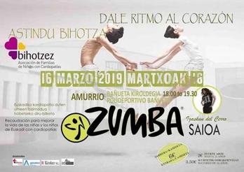 Cartel del zumbathon solidario. (AYUNTAMIENTO DE AMURRIO)