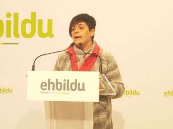 Marian Beitialarrangoitia ha dado a conocer las listas de EH Bildu. (@ehbildu)