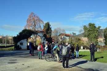 Visita a Arantzadi realizada en diciembre del año pasado. (AYUNTAMIENTO DE IRUÑEA)